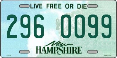 NH license plate 2960099