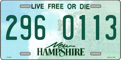 NH license plate 2960113