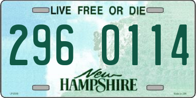 NH license plate 2960114