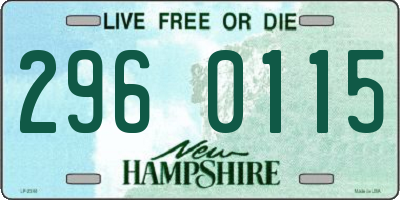 NH license plate 2960115
