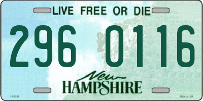 NH license plate 2960116