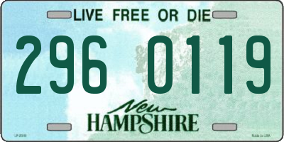 NH license plate 2960119