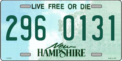 NH license plate 2960131
