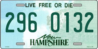 NH license plate 2960132