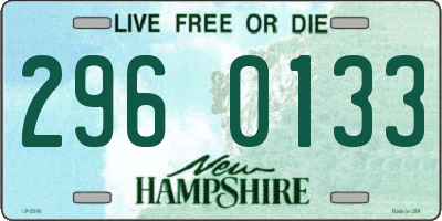 NH license plate 2960133