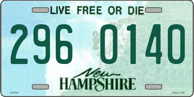 NH license plate 2960140