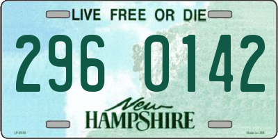 NH license plate 2960142