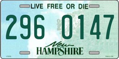 NH license plate 2960147