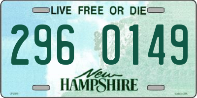 NH license plate 2960149