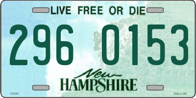 NH license plate 2960153