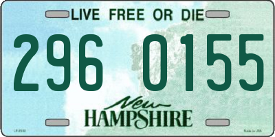 NH license plate 2960155