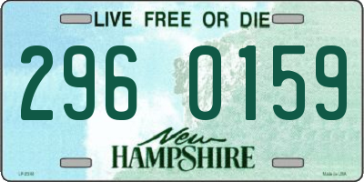 NH license plate 2960159