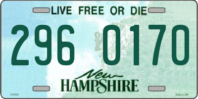 NH license plate 2960170