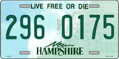 NH license plate 2960175