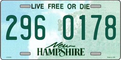 NH license plate 2960178
