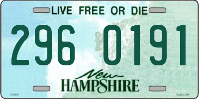 NH license plate 2960191