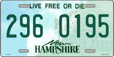 NH license plate 2960195