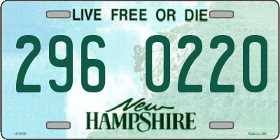 NH license plate 2960220