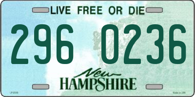 NH license plate 2960236