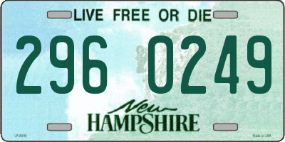 NH license plate 2960249