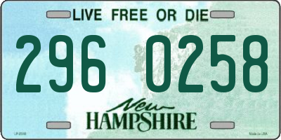 NH license plate 2960258