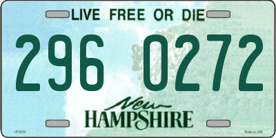 NH license plate 2960272