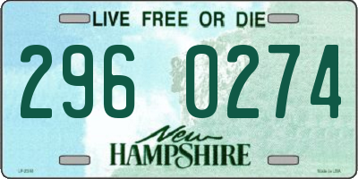 NH license plate 2960274