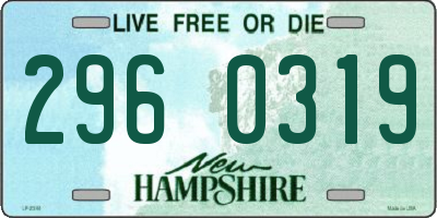 NH license plate 2960319