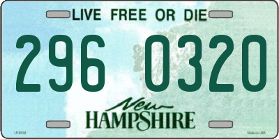 NH license plate 2960320