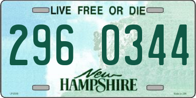 NH license plate 2960344
