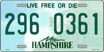 NH license plate 2960361