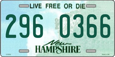NH license plate 2960366