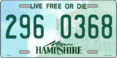 NH license plate 2960368