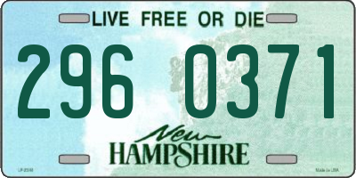 NH license plate 2960371