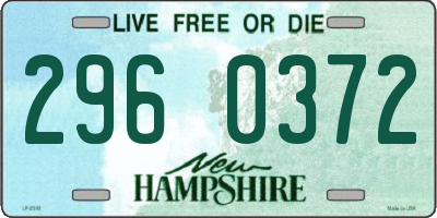 NH license plate 2960372