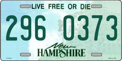 NH license plate 2960373