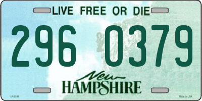 NH license plate 2960379