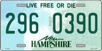 NH license plate 2960390