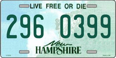 NH license plate 2960399