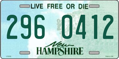 NH license plate 2960412