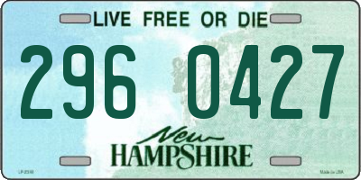 NH license plate 2960427