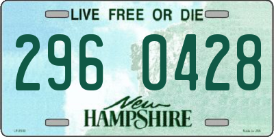 NH license plate 2960428