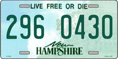 NH license plate 2960430