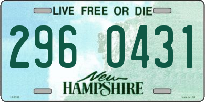 NH license plate 2960431