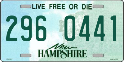 NH license plate 2960441