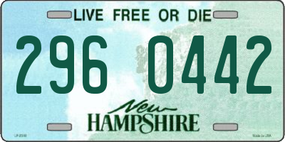 NH license plate 2960442