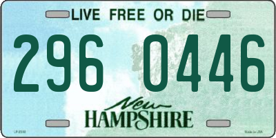 NH license plate 2960446