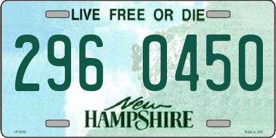 NH license plate 2960450