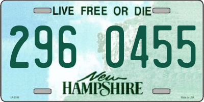 NH license plate 2960455