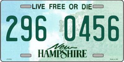 NH license plate 2960456